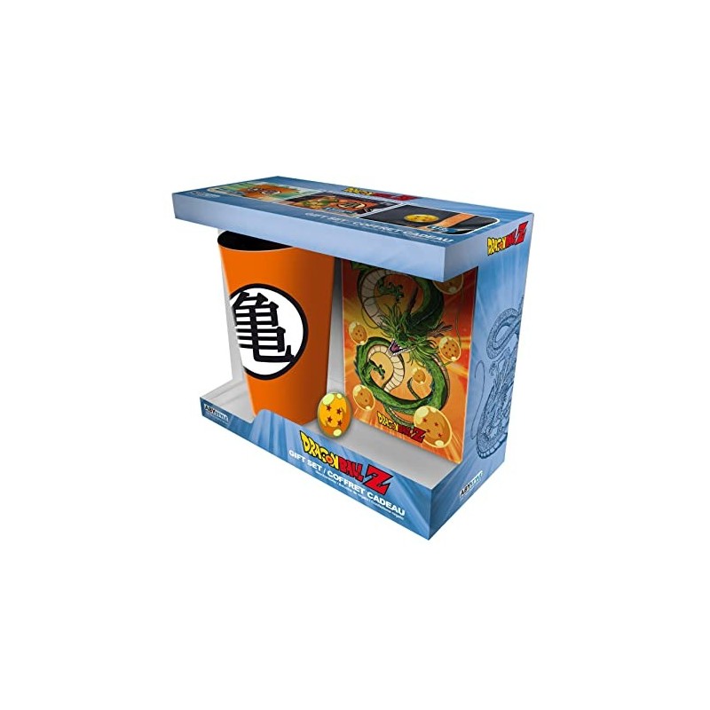 Pack de Regalo Dragon Ball Z Vaso XXL 400 mls + Cuaderno + Pin