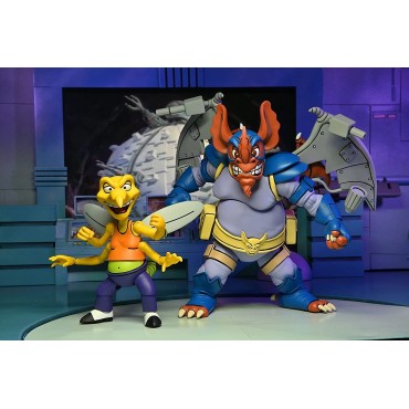 Pack Figuras Wingnut y Screwloose TMNT Articuladas 18 cms