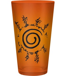 Caja de Regalo Naruto Shippuden Vaso Cristal 400 mls + Pin + Cuaderno Konoha