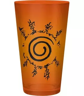 Caja de Regalo Naruto Shippuden Vaso Cristal 400 mls + Pin + Cuaderno Konoha