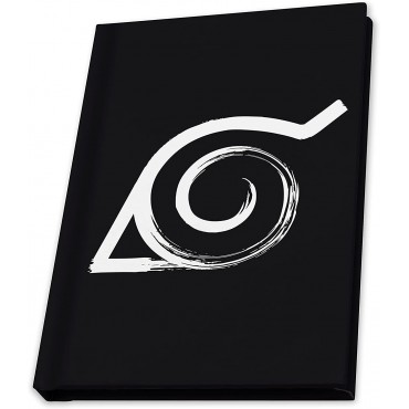 Caja de Regalo Naruto Shippuden Vaso Cristal 400 mls + Pin + Cuaderno Konoha