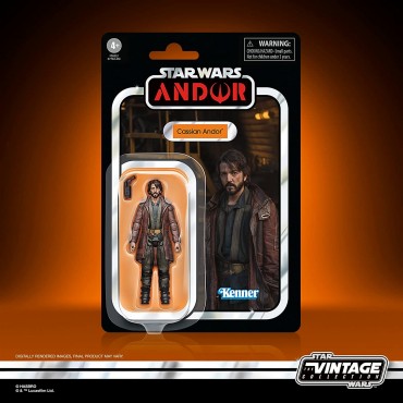 Figura Cassian Andor Star Wars: Andor Star Wars The Vintage Collection Articulada 9,5 cms
