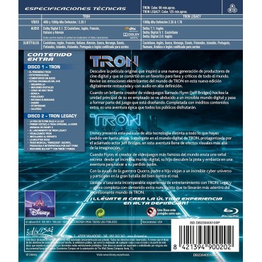 Tron (Blu-ray) Pack 2 peliculas: Tron / Tron: Legacy [Blu-ray]