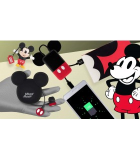 Caja Regalo Mickey Mouse Disney Auriculares Power Bank 16 GB Pen Drive Micro USB