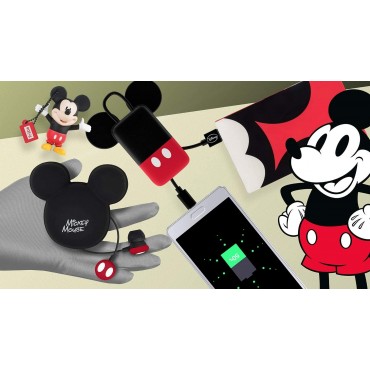 Caja Regalo Mickey Mouse Disney Auriculares Power Bank 16 GB Pen Drive Micro USB