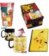 Caja Regalo Pokémon Charizard Vs Pikachu Taza Térmica Cerámica 460 mls + Cuaderno Pikachu + Vaso Cristal 400 mls