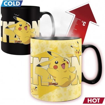 Caja Regalo Pokémon Charizard Vs Pikachu Taza Térmica Cerámica 460 mls + Cuaderno Pikachu + Vaso Cristal 400 mls