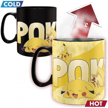 Caja Regalo Pokémon Charizard Vs Pikachu Taza Térmica Cerámica 460 mls + Cuaderno Pikachu + Vaso Cristal 400 mls