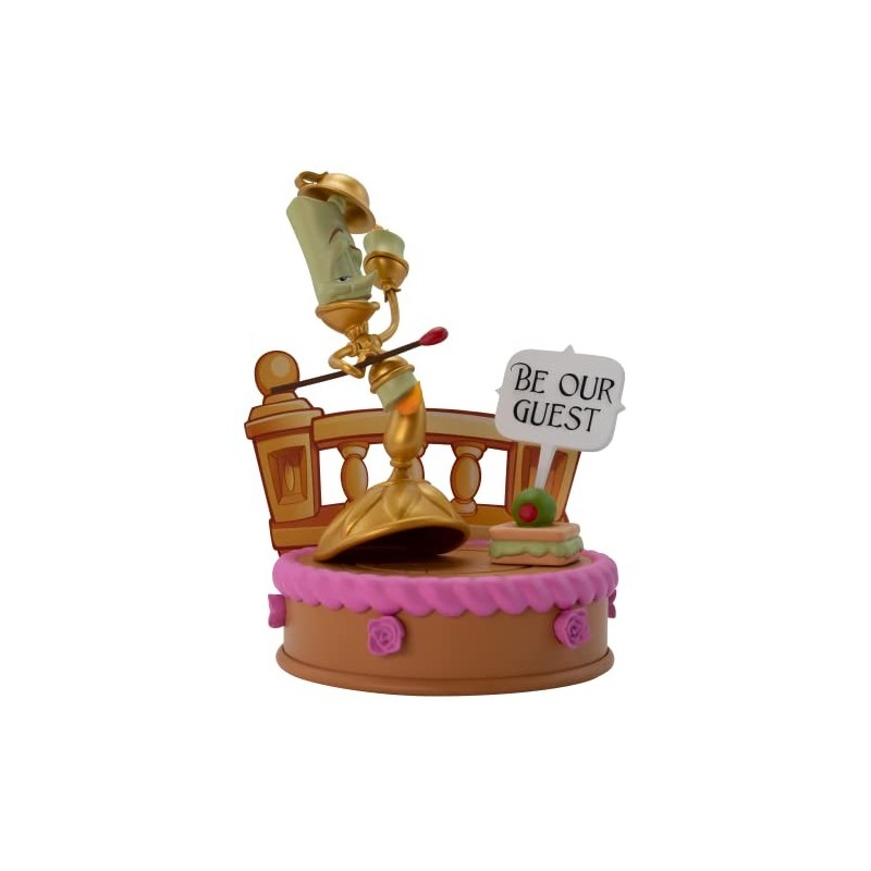 Figura Lumière La Bella y la Bestia Disney Princess Be Our Guest Diorama 14 cms