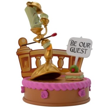 Figura Lumière La Bella y la Bestia Disney Princess Be Our Guest Diorama 14 cms