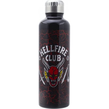 Botella Stranger Things Hellfire Club Acero Inoxidable + Sticker 500 mls