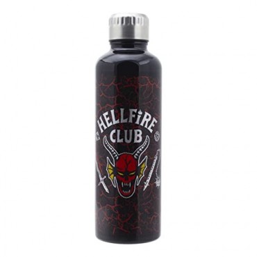 Botella Stranger Things Hellfire Club Acero Inoxidable + Sticker 500 mls