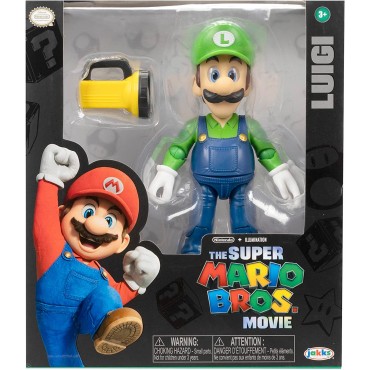 Figura Luigi Super Mario Bros La Película Articulada 13 cms