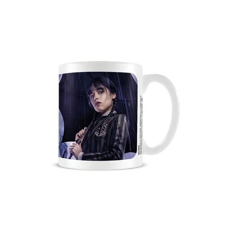 Taza Miércoles Wednesday Lado Oscuro Netflix Cerámica 315 mls