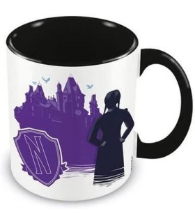 Taza Miércoles Wednesday Mansión Netflix Cerámica 315 mls