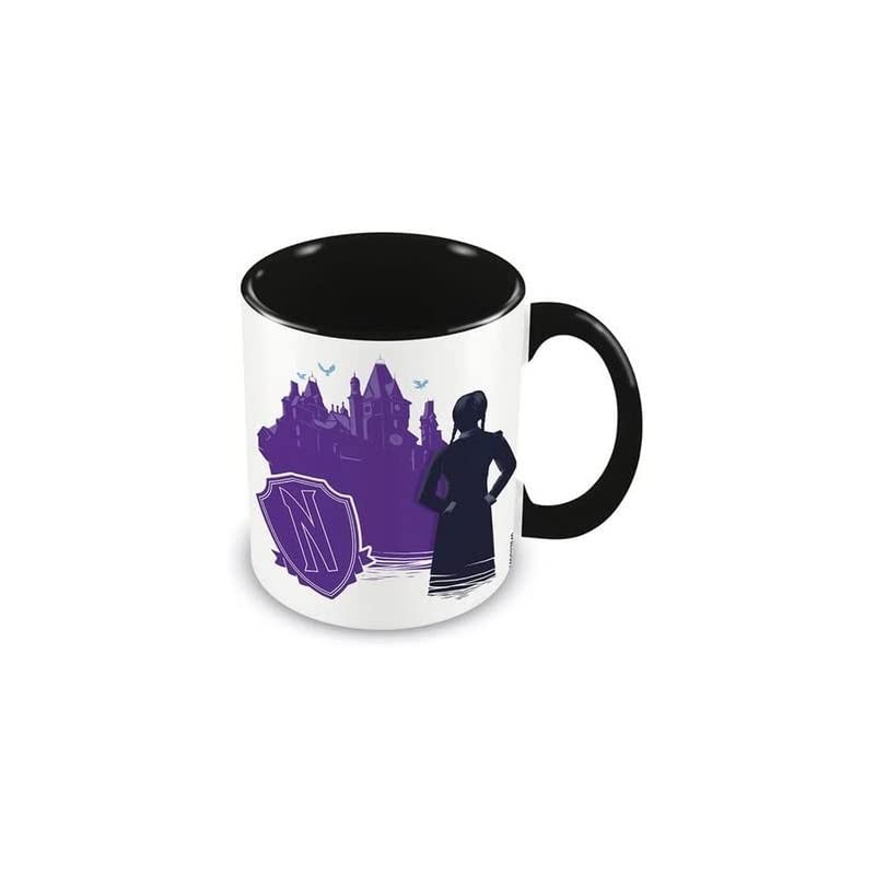 Taza Miércoles Wednesday Mansión Netflix Cerámica 315 mls