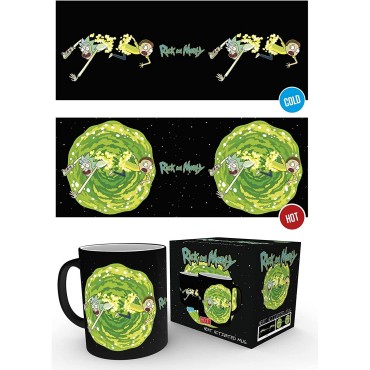 Taza Rick & Morty Cambia Con El Calor Cerámia 320 mls 