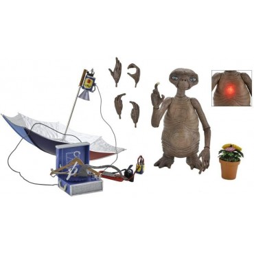 Figura E.T. Deluxe con Pecho Iluminación LED 40 Aniversario Articulada 12 cms