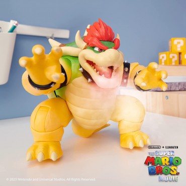 Figura Bowser Super Mario Bros La Película Articulada 18 cms