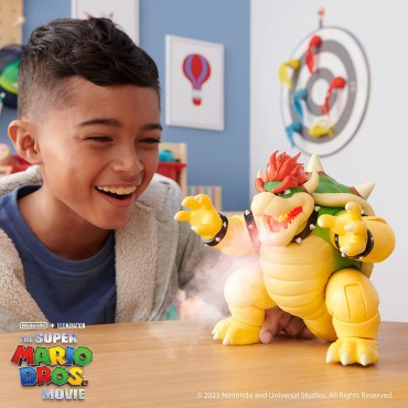 Figura Bowser Super Mario Bros La Película Articulada 18 cms