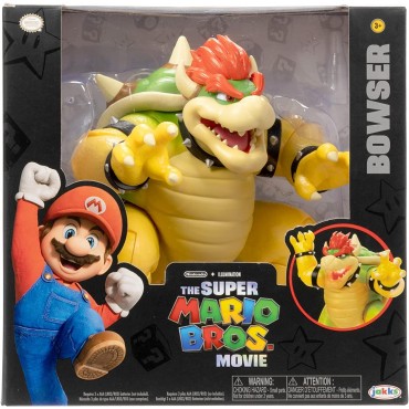 Figura Bowser Super Mario Bros La Película Articulada 18 cms