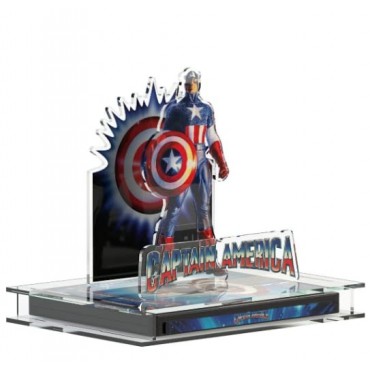 Display 3D Capitán América (1990) Expositor Steelbook Versión 2 + Blu Ray 