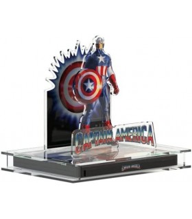 Display 3D Capitán América (1990) Expositor Steelbook Versión 3 + Blu Ray 
