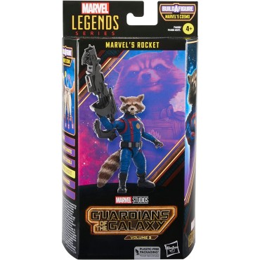 Figura Rocket Raccoon Guardianes de la Galaxia Vol. 3 Marvel Legends Articulada 15 cms
