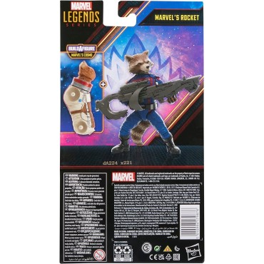 Figura Rocket Raccoon Guardianes de la Galaxia Vol. 3 Marvel Legends Articulada 15 cms