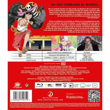 One Piece Red Bluray Película [Blu-ray]