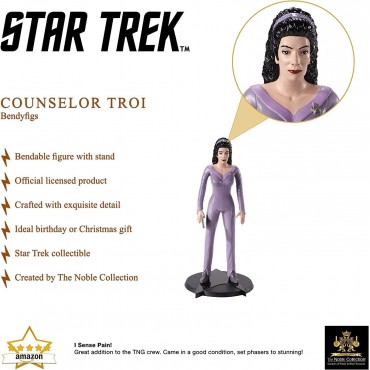 Figura Deanna Troi Star Trek La Nueva Generación Flexible 19 cms