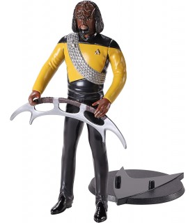 Figura Worf Star Trek La Nueva Generación Flexible 19 cms