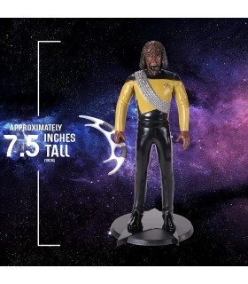 Figura Worf Star Trek La Nueva Generación Flexible 19 cms