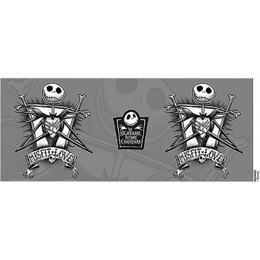 Taza Misfit Love Jack Skellington Pesadilla Antes de Navidad Cerámica 320 mls