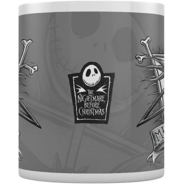 Taza Misfit Love Jack Skellington Pesadilla Antes de Navidad Cerámica 320 mls