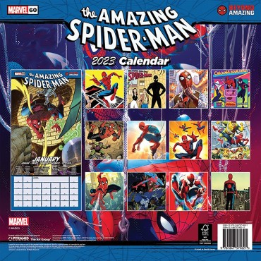 Calendario 2023 The Amazing Spider-Man Marvel Grande