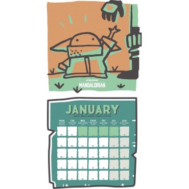 Calendario 2023 Grogu The Mandalorian Star Wars Grande