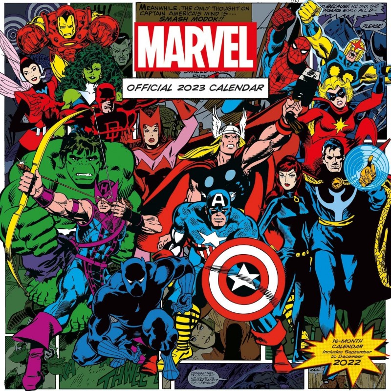 Calendario 2023 Marvel Grande