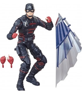 Figura U.S. Agent Marvel Legends Falcon & Winter Soldier con Build-A-Figure Articulada 15 cms