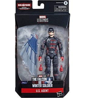 Figura U.S. Agent Marvel Legends Falcon & Winter Soldier con Build-A-Figure Articulada 15 cms