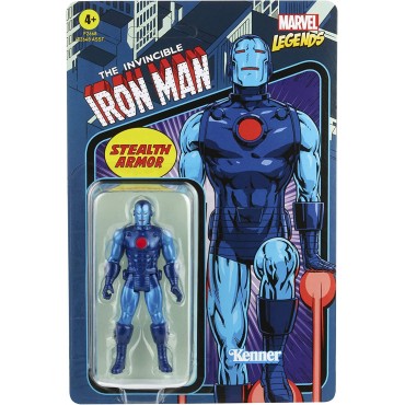 Figura Iron Man Stealth Armor Marvel Legends Retro Articulada 9,5 cms