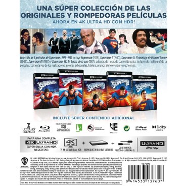 Superman I-IV [4K UHD,Blu-ray] (1978,1980,1983)