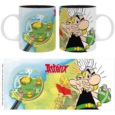 Taza Astérix Mapa Astérix y Obélix Cerámica 320 mls