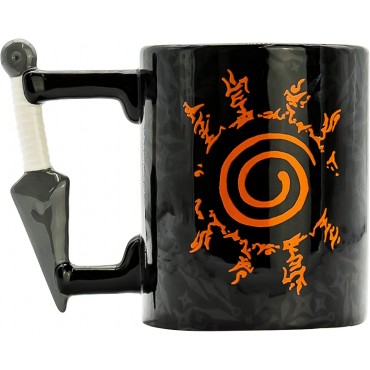 Taza Naruto Shippuden Kunai Konoha Asa 3D Cerámica 500 mls