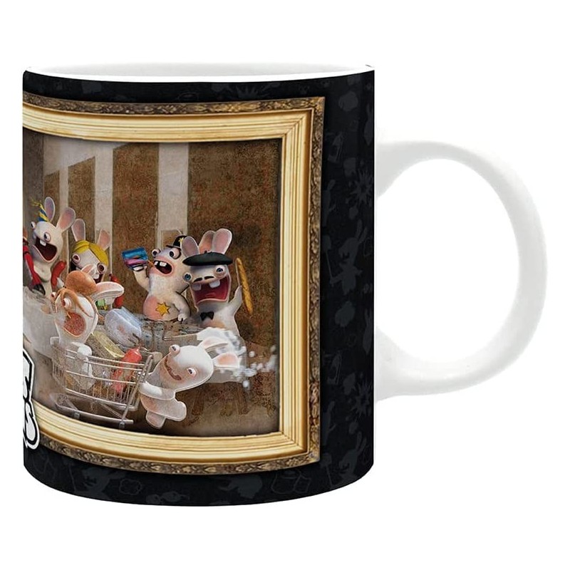 Taza Raving Rabbids Lapins Cretins Cerámica 320 mls 
