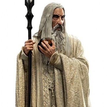 Figura Saruman El Blanco El Señor de los Anillos Weta 19 cms