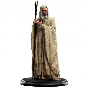 Figura Saruman El Blanco El Señor de los Anillos Weta 19 cms