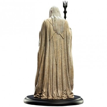 Figura Saruman El Blanco El Señor de los Anillos Weta 19 cms