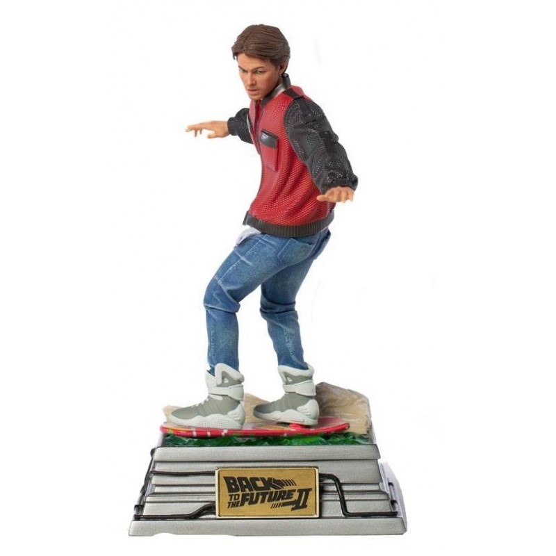 Figura Marty McFly con Aeropatín Back to the Future Regreso al Futuro II Edición Limitada Estatua 22 cms