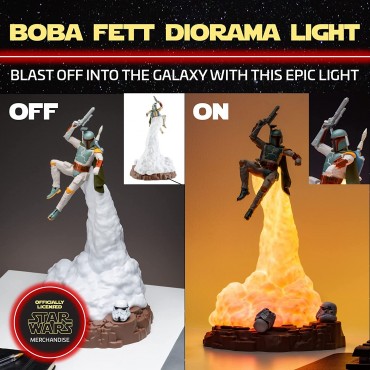 Lámpara Diorama Boba Fett Star Wars 